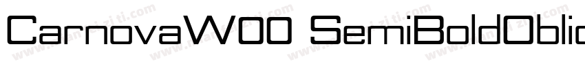 CarnovaW00 SemiBoldOblique字体转换